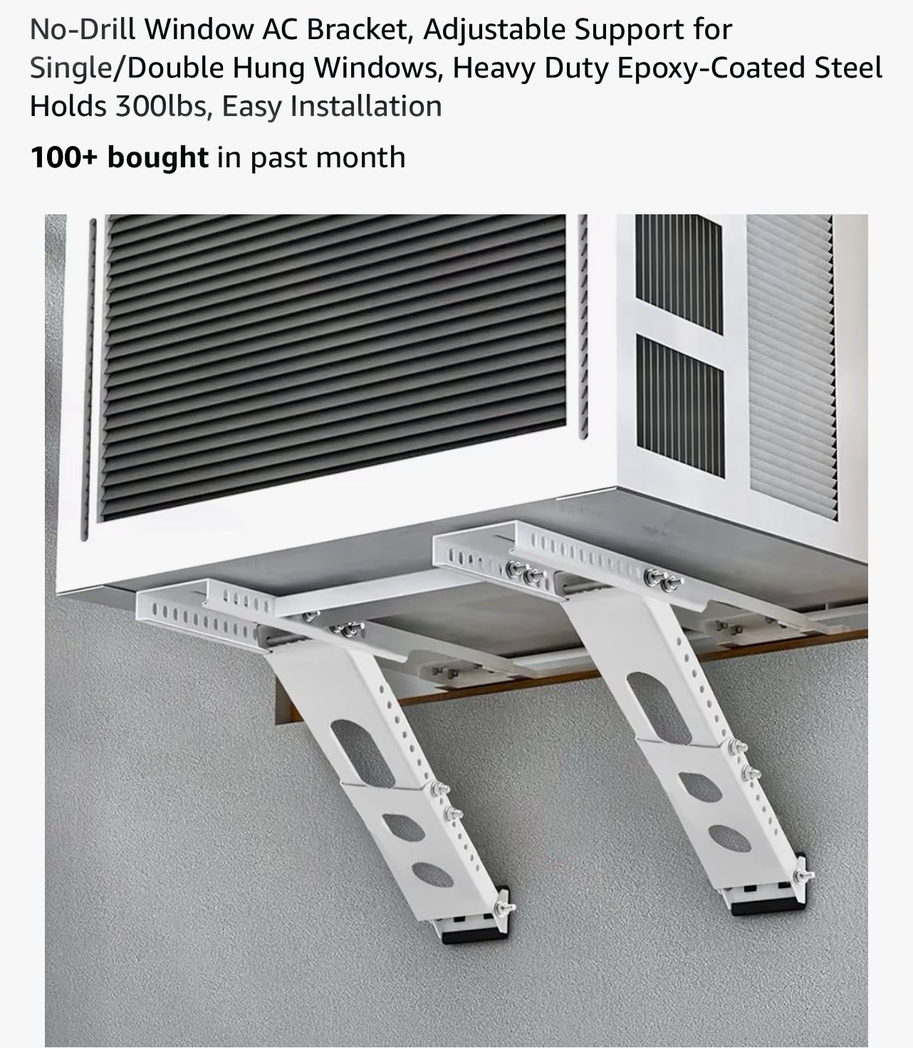 CAT SO RICH – NO DRILLING – AIR CONDITIONER SUPPORT BRACKET- ADJUSTABLE FITTING