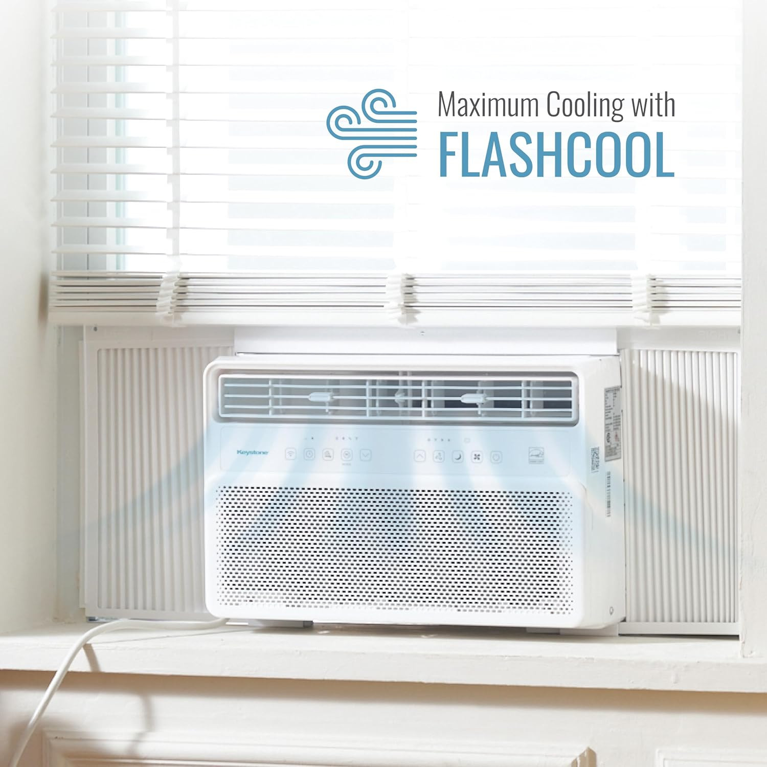 14,000 BTU Window Mounted Inverter Air Conditioner with Quiet, High Efficiency O