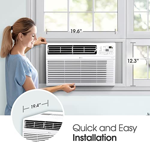 LG 10000 BTU Window Air Conditioners Remote Control WiFi App – LW1017ERSM1