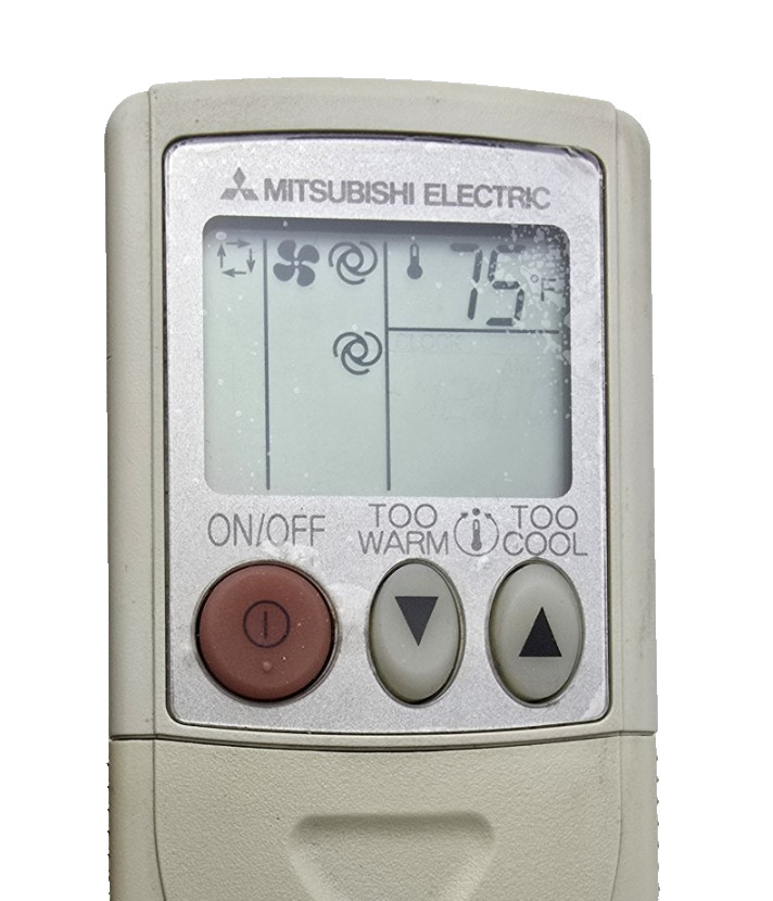 Mitsubishi Electric Air Conditioner Remote Control KM07J w/ Wall Mount Holder