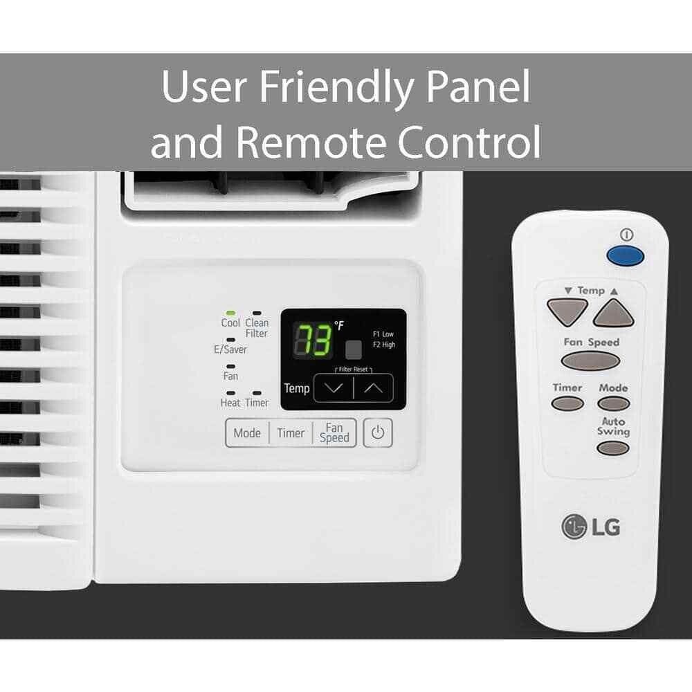 LG 12200 BTU 550 sq. ft. Window Air Conditioner with Heat