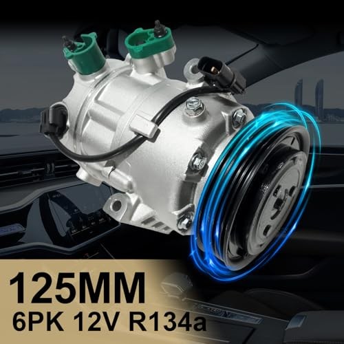 Air Conditioner AC Compressor with Clutch Fits forAccent 1.6L 2012-2017, Rio