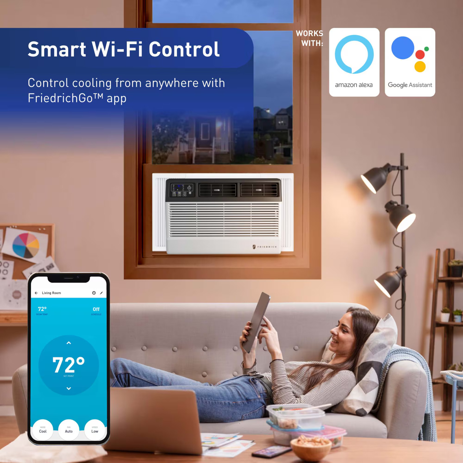 Friedrich 6,000 BTU Window Smart Air Conditioner w/ Remote