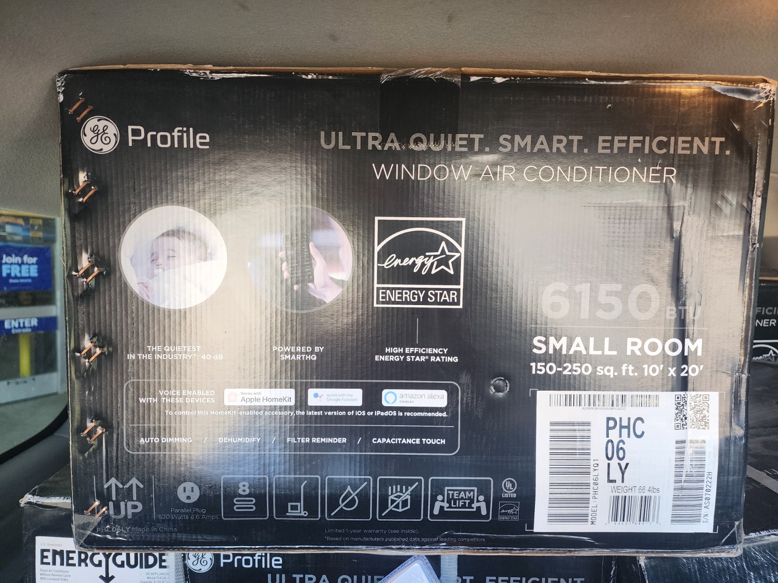 Window Air Conditioner Energy Star  GE PHC06LY 6150 BTU 115V