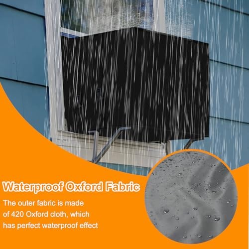 Demao Window Air Conditioner Covers for Outside,Winter 1 Count (Pack of 1)