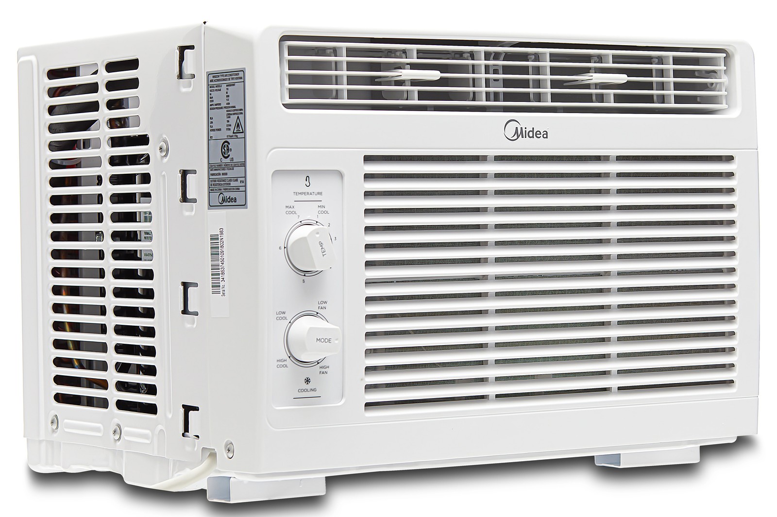5,000 BTU Mechanical Window Air Conditioner up to 150 Sq Ft Easy Install White