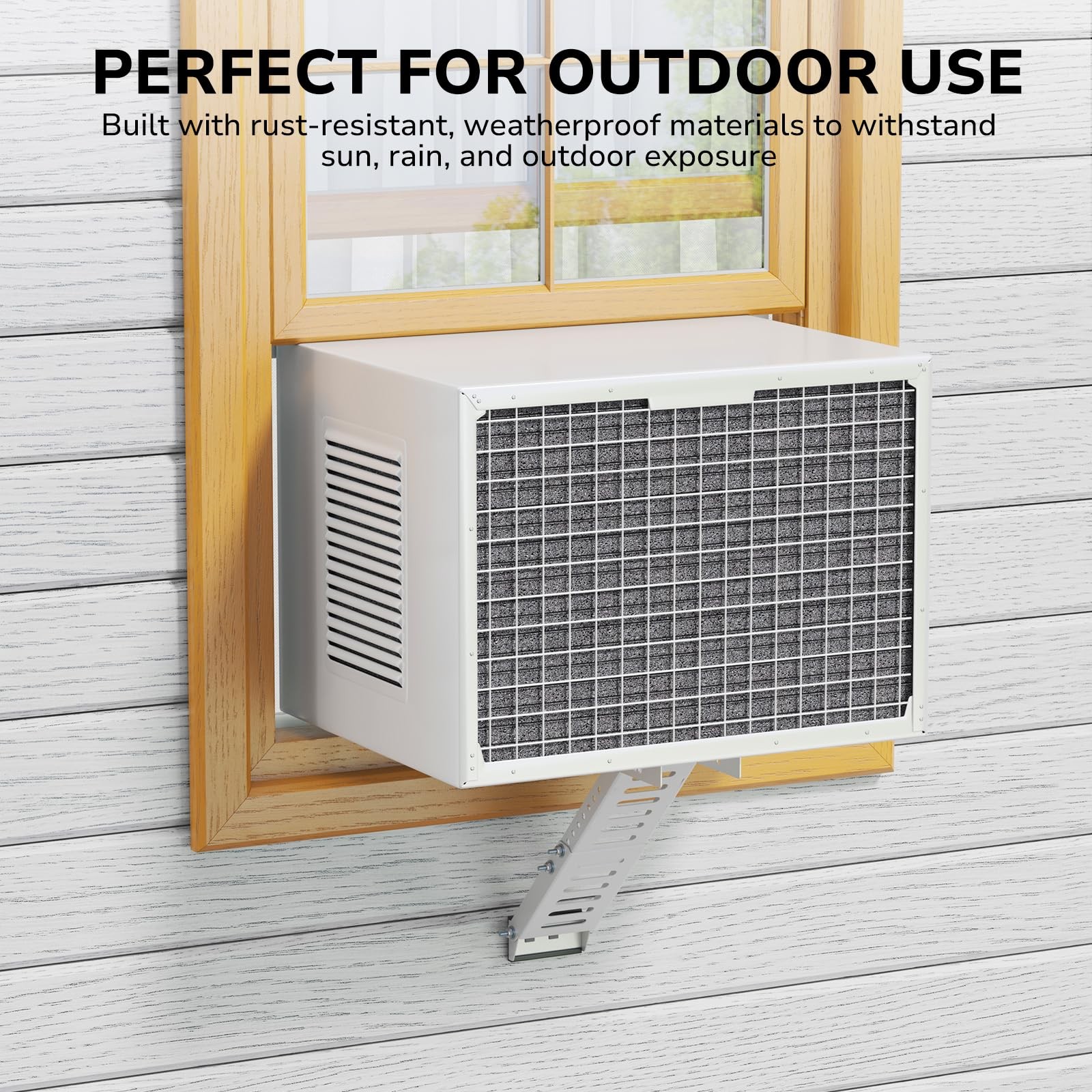 AC Window Air Conditioner Support Bracket, Up to 165 lbs, White