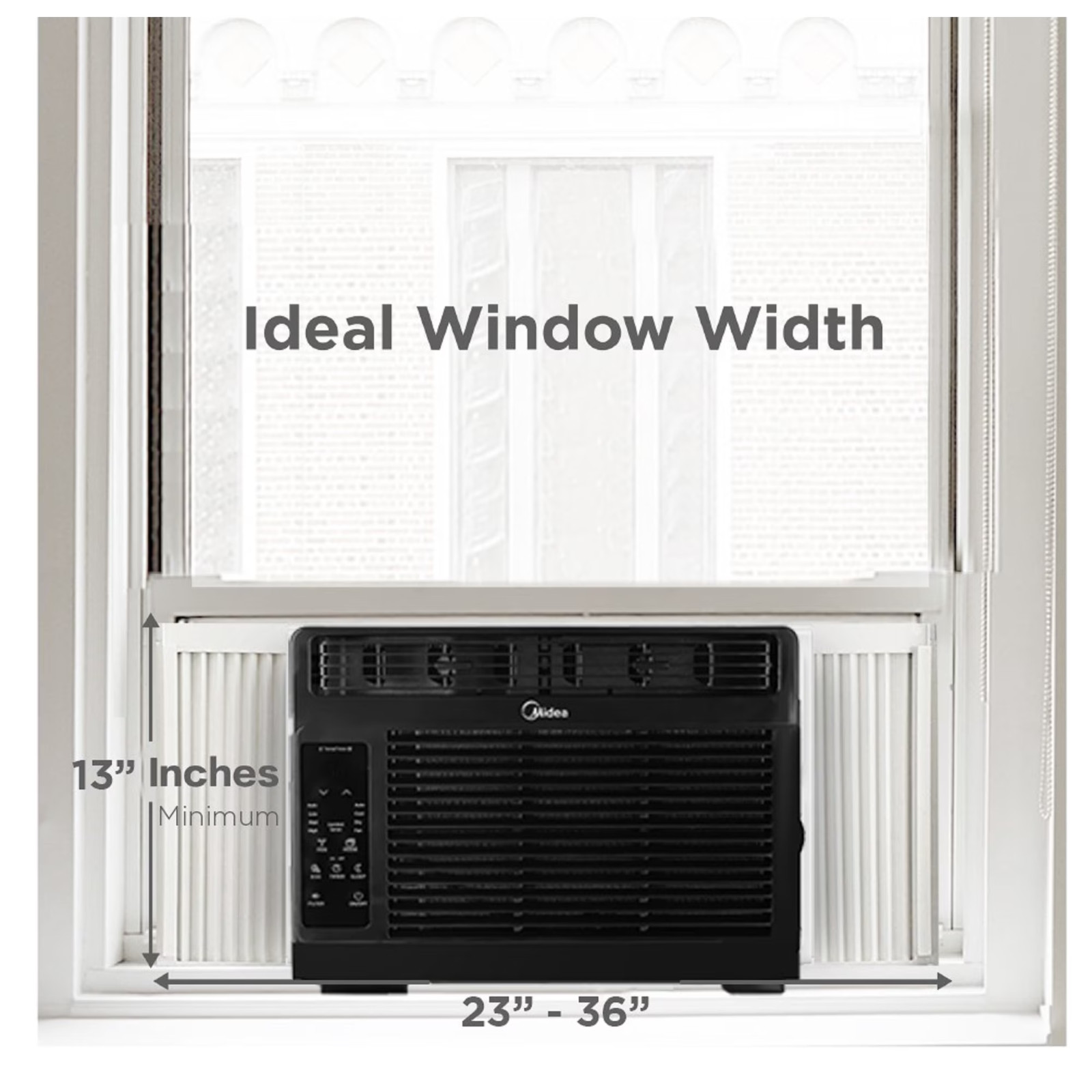 US Midea 5,000 BTU Window Air Conditioner, Cools Up To 150 Sq Ft, 3 Cooling Mode