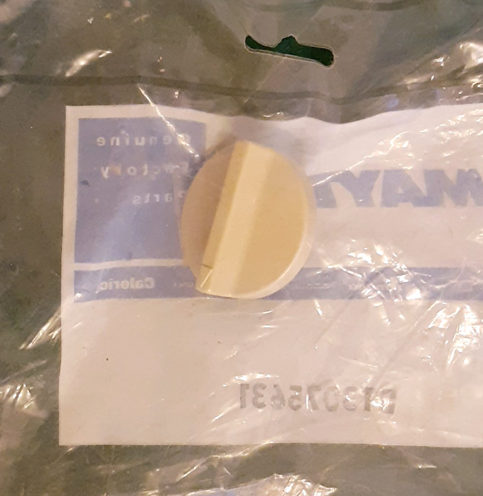 OEM Maytag BT3075631 / WPBT3075631 Air Conditioner Knob – Gray – New Old Stock